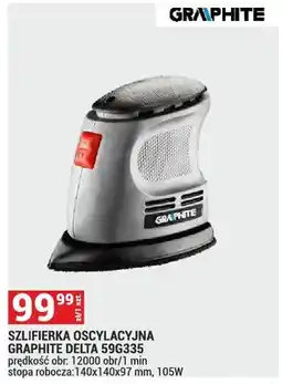 Merkury Market Szlifierka oscylacyjna Graphite Delta 59G335 105W oferta
