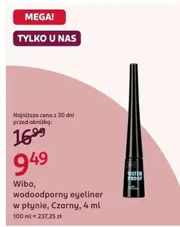 Rossmann Wodoodporny eyeliner w płynie Czarny Wibo oferta