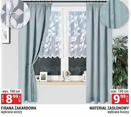 Merkury Market Materiał zasłonowy szer. 140cm oferta