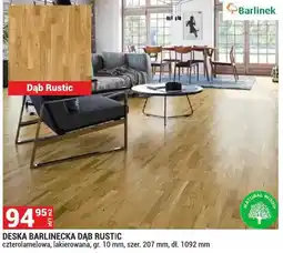 Merkury Market Deska barlinecka Dąb Rustic Barlinek czterolamelowa lakierowana gr. 10mm szer. 207mm dł. 1092mm oferta