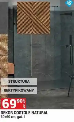 Merkury Market Dekor COSTOLE NATURAL 60x60cm gat. I struktura rektyfikowany oferta