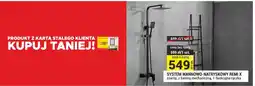 Merkury Market System wannowo-natryskowy Remi X czarny z baterią mechaniczną 1-funkcyjna rączka oferta