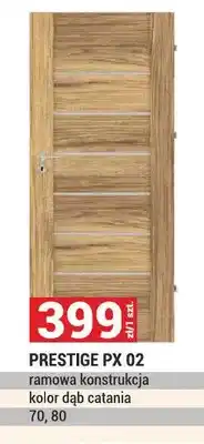 Merkury Market Drzwi PRESTIGE PX 02 ramowa konstrukcja kolor dąb catania 70 80 oferta