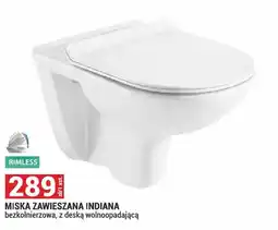 Merkury Market Miska zawieszana Indiana bezkołnierzowa z deską wolnoopadającą oferta