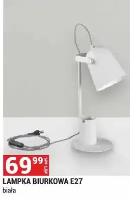 Merkury Market Lampka biurkowa E27 biała oferta