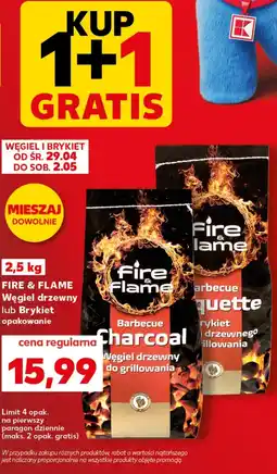 Kaufland Węgiel drzewny Fire & Flame oferta