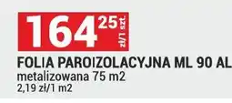 Merkury Market Folia paroizolacyjna ML 90 AL metalizowana 75m2 oferta