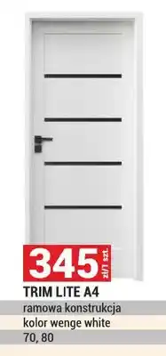 Merkury Market Drzwi TRIM LITE A4 ramowa konstrukcja kolor wenge white 70 80 oferta