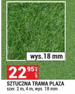 Merkury Market Sztuczna trawa Plaza wys. 18mm szer. 2m 4m oferta
