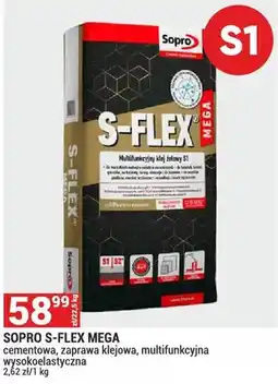 Merkury Market Sopro S-Flex Mega S1 cementowa zaprawa klejowa multifunkcyjna wysokoelastyczna oferta