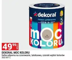 Merkury Market Dekoral Moc Koloru farba lateksowa odporna na szorowanie szeroki wybór kolorów oferta