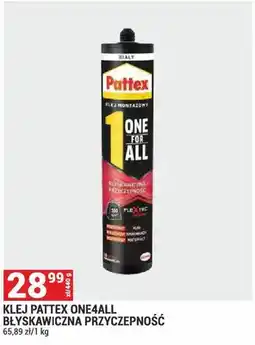 Merkury Market Klej Pattex One4All błyskawiczna przyczepność biały oferta