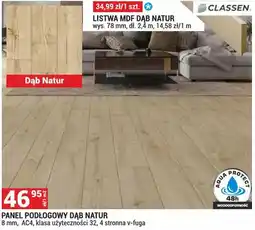 Merkury Market Panel podłogowy Dąb Natur Classen 8mm AC4 klasa użyteczności 32 4-stronna v-fuga oferta