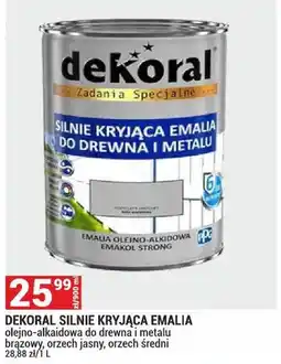 Merkury Market Emalia silnie kryjąca do drewna i metalu Dekoral orzech średni oferta