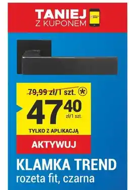 Merkury Market Klamka Trend rozeta fit czarna oferta