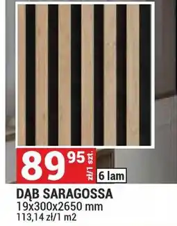 Merkury Market Akustyczna lamela na filcu Dąb Saragossa 19x300x2650mm Parquet&Mercado oferta