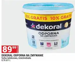 Merkury Market Dekoral Odporna na Zmywanie farba lateksowa śnieżnobiała oferta