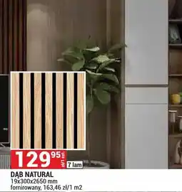 Merkury Market Akustyczna lamela na filcu Dąb Natural 19x300x2650mm fornirowana Parquet&Mercado oferta