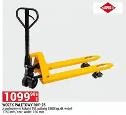 Merkury Market Wózek paletowy Airpress RHP 25 z podwójnymi kołami PU oferta