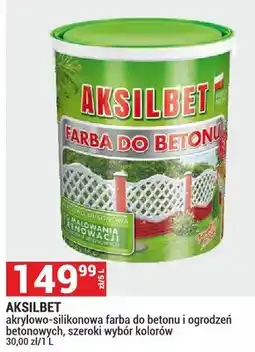 Merkury Market Farba do betonu i ogrodzeń betonowych Aksilbet akrylowo-silikonowa oferta