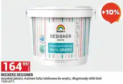 Merkury Market Beckers Designer White matowa farba lateksowa do wnętrz długotrwały efekt bieli oferta