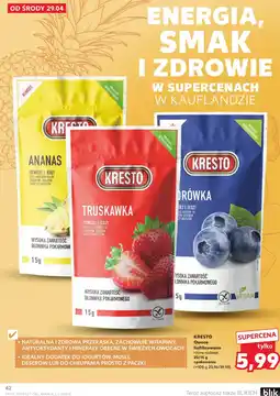Kaufland Owoce liofilizowane Kresto oferta