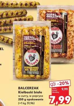 Kaufland Kiełbaski białe Balcerzak oferta