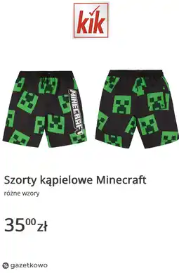 KiK Szorty kąpielowe Minecraft różne wzory oferta