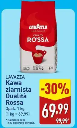 ALDI Lavazza Kawa ziarnista Qualità Rossa oferta