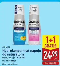 ALDI OSHEE Hydrokoncentrat napoju do saturatora oferta