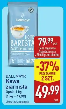 ALDI Dallmayr Kawa ziarnista Barista oferta