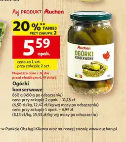 Auchan Ogórki konserwowe Auchan oferta