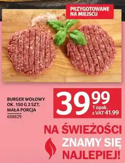 Selgros Burger wołowy ok. 150g 2szt. mała porcja oferta