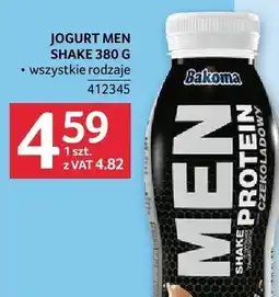 Selgros Jogurt Men Shake wszystkie rodzaje oferta