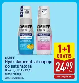 ALDI Hydrokoncentrat napoju do saturatora Oshee Drop In Elektrolity Zero oferta