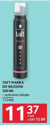 Selgros Pianka do włosów Taft Power wybrane rodzaje 173496 oferta