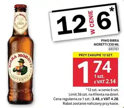 Selgros Piwo Birra Moretti 693761 przy zakupie 12szt oferta