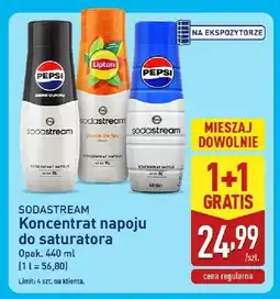 ALDI Koncentrat napoju do saturatora SodaStream Lipton Peach Ice Tea oferta