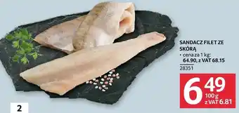 Selgros Sandacz filet ze skórą oferta