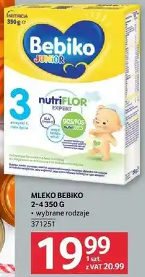 Selgros Mleko Bebiko Junior 2-4 wybrane rodzaje oferta