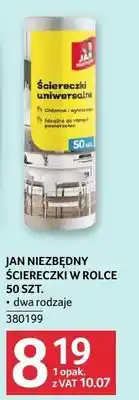 Selgros Ściereczki w rolce Jan Niezbędny dwa rodzaje 380199 oferta