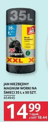 Selgros Worki na śmieci Jan Niezbędny Magnum 35l x 50szt. 654945 oferta