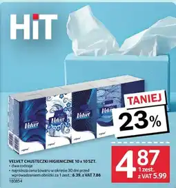 Selgros Chusteczki higieniczne Velvet dwa rodzaje 180854 oferta