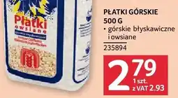 Selgros Płatki górskie górskie błyskawiczne i owsiane 235894 oferta