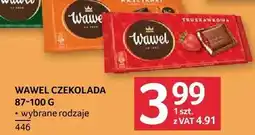Selgros Czekolada Wawel wybrane rodzaje 446 oferta