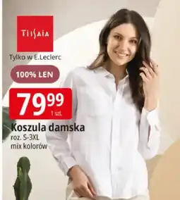 E.Leclerc Koszula damska Tissaia 100% len roz. S-3XL mix kolorów oferta