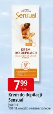 E.Leclerc Krem do depilacji Sensual mleczko owsiane/konopie Joanna oferta