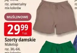 E.Leclerc Szorty damskie muślinowe Maketop roz. 3XL-6XL oferta