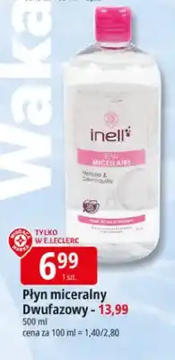 E.Leclerc Płyn micelarny dwufazowy inell oferta