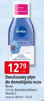 E.Leclerc Dwufazowy płyn do demakijażu oczu Nivea Biotin&Cornflower/Vitamin C oferta